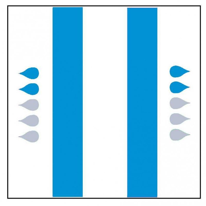 Form "Normal" blauw  4 x 20 stuks