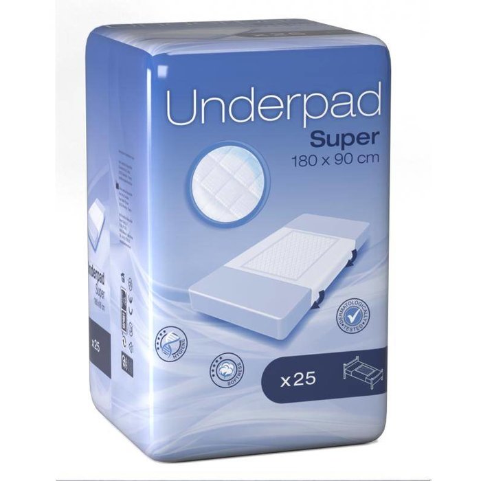 Absorbent underlay 60 x 80 cm with flaps 80 x 180 cm