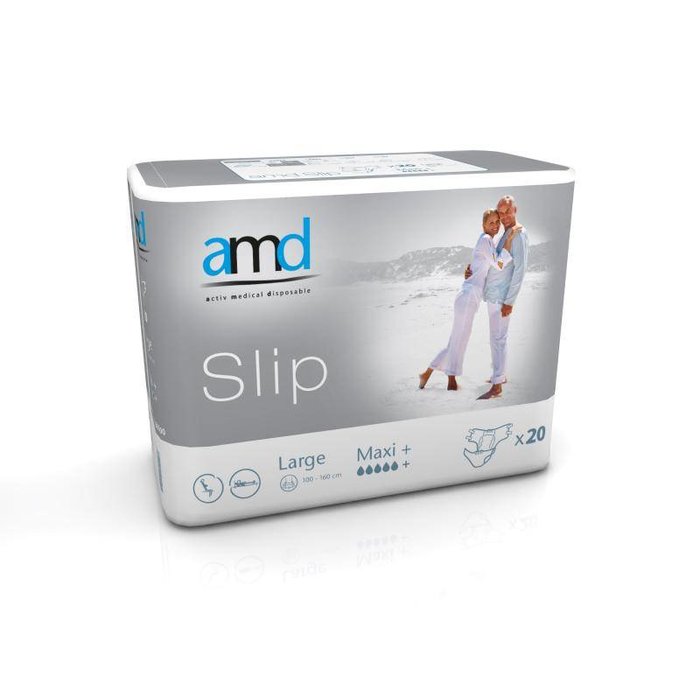 Slip 'Maxi plus' - gris 4 x 20 pièces