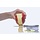 Suction cup peeler for one-handed use
