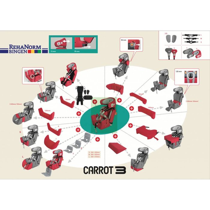 Carrot 3 car seat for children with disabilities