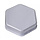 Hexagonal talk button with image