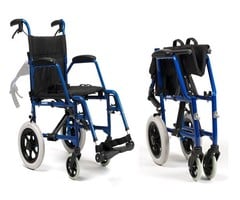Transport chair foldable bobby - 2 widths