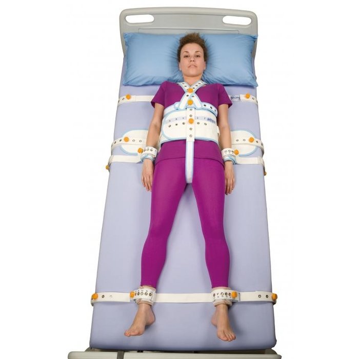 Safety belts for the bed