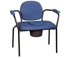 Fixed toilet chair for a heavy person