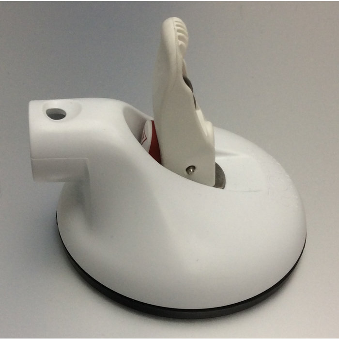 Fixed length wall bracket on suction cup