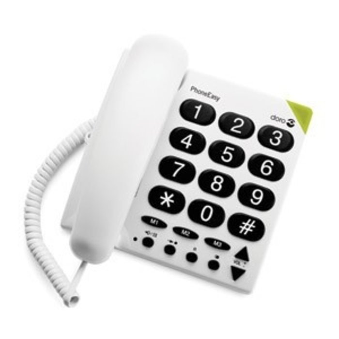 Telephone with large keys
