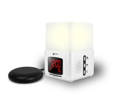 Sunrise Alarm Clock with Vibration Pad and Lamp