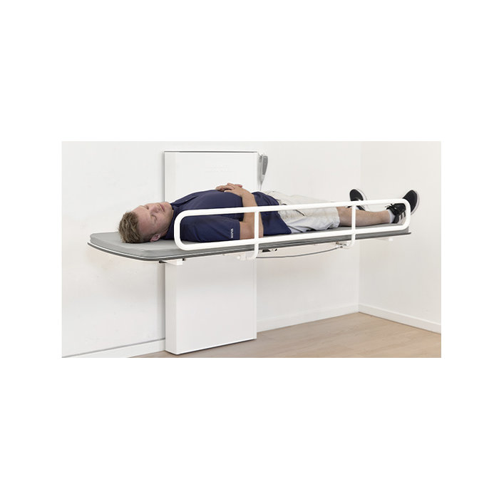 Folding nursing table for wall mounting Ropox Vario, electrically height adjustable