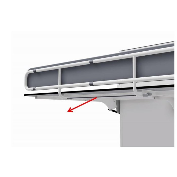 Table d'allaitement pliante pour montage mural Ropox Vario, réglable en hauteur électriquement