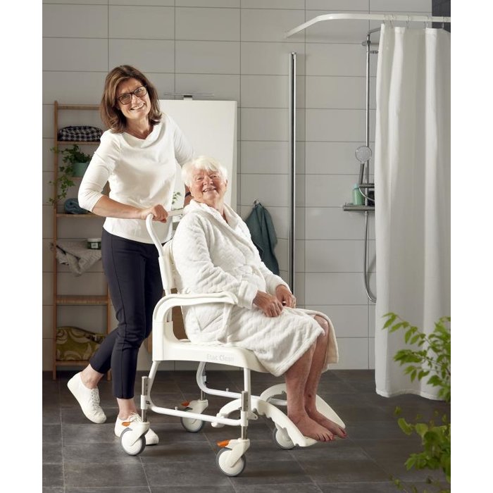 Design shower chair with wheels