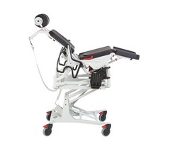 Height adjustable tilting nursing chair