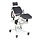 In height-adjustable tilting care chair