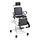 In height-adjustable tilting care chair