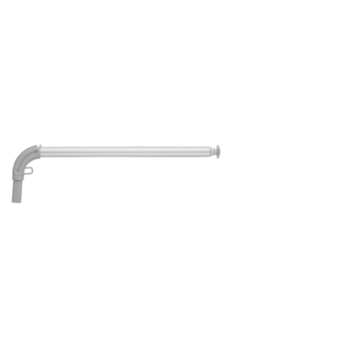 Telescopic rail 120 to 210 cm