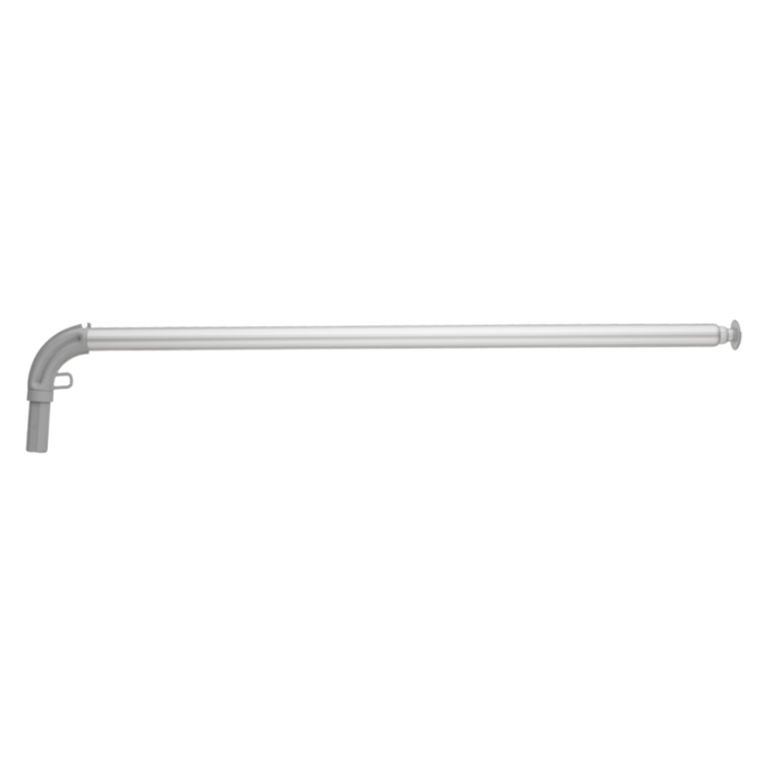 Telescopic rail 120 to 210 cm