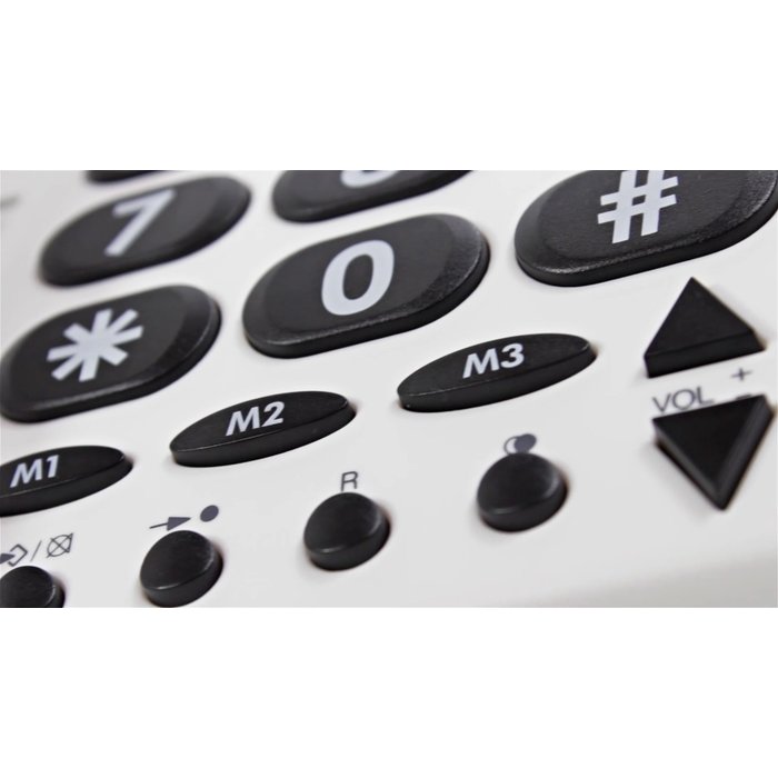 Telephone with large keys