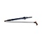 Umbrella/walking stick combination black