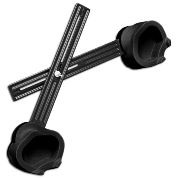 Linked furniture boosters adjustable in height