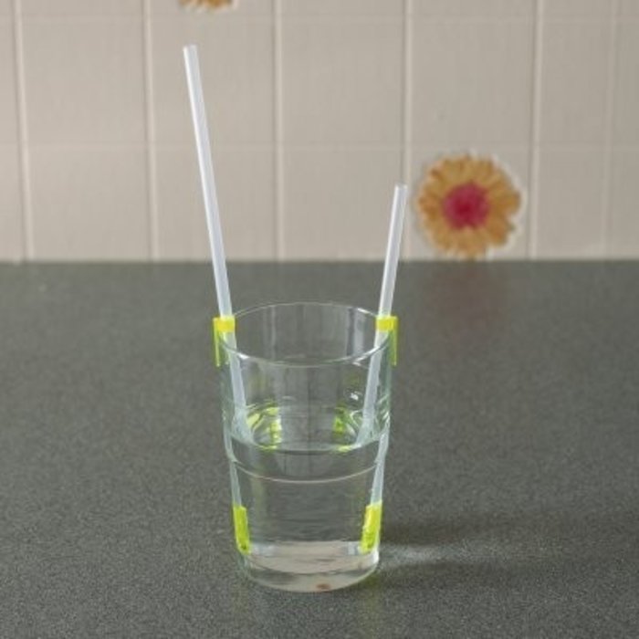 "One Way" straws - Set of 1 times the large size (26 cm) and small size (18 cm)
