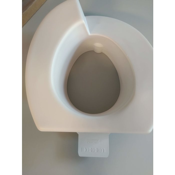 Toiletverhoger asymmetrisch met arthrodese zitting