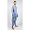 Nursing pajamas with back zipper steel blue - Free shipping - Homecare  Webshop