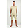 Body with short sleeves and with shorts - short back zipper and zipper between the knees