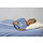 Nursing blanket with sleeves (model fitted sheet) steel blue