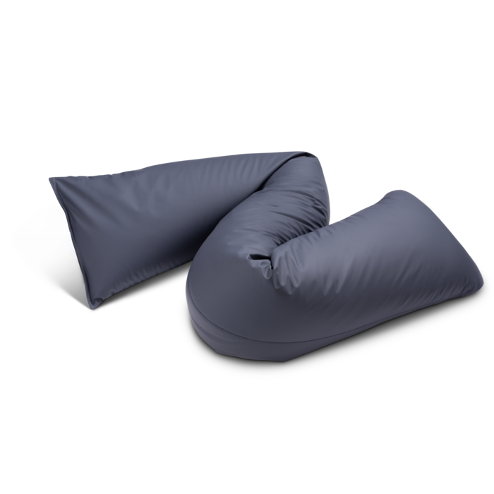 Zigzag cushion in washable, bi-elastic, polyurethane fabric
