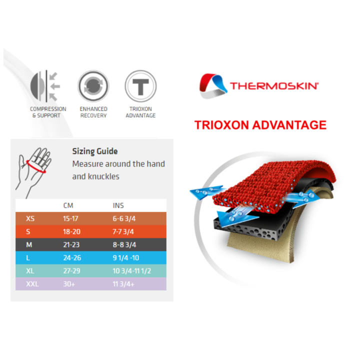 Arthritis gloves from Thermoskin - Available in 5 sizes