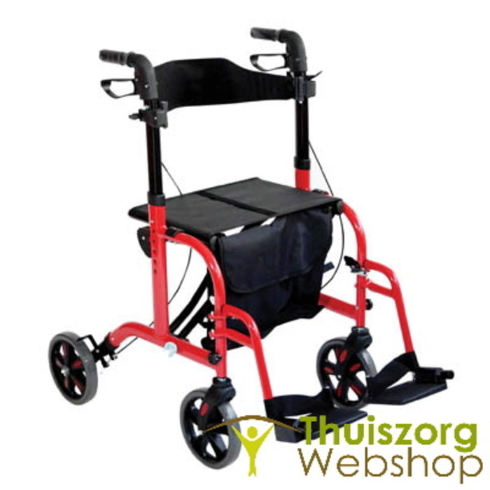 2 in 1 walker and transport chair