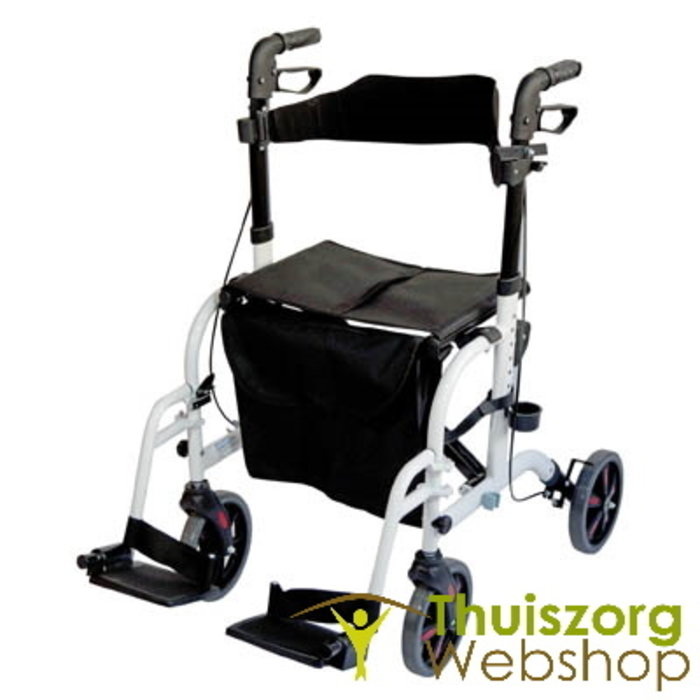 2 in 1 walker and transport chair