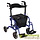 2 in 1 rollator en transportstoel