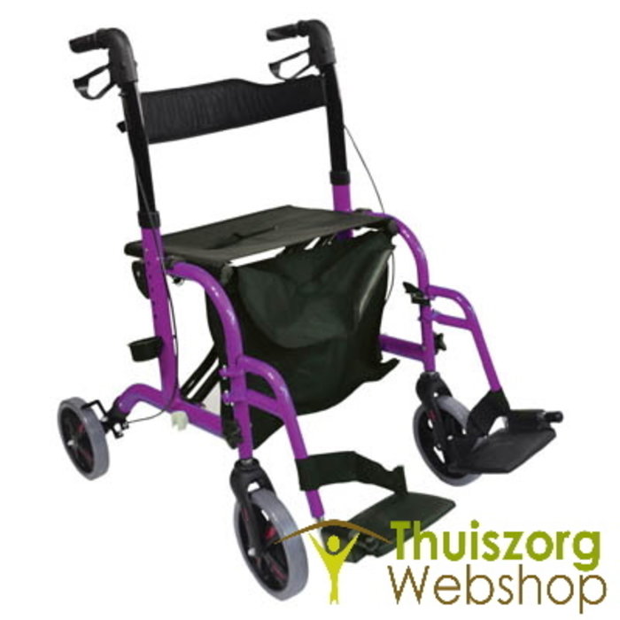 2 in 1 walker and transport chair