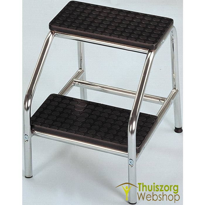Gechromeerd trapje 2 treden