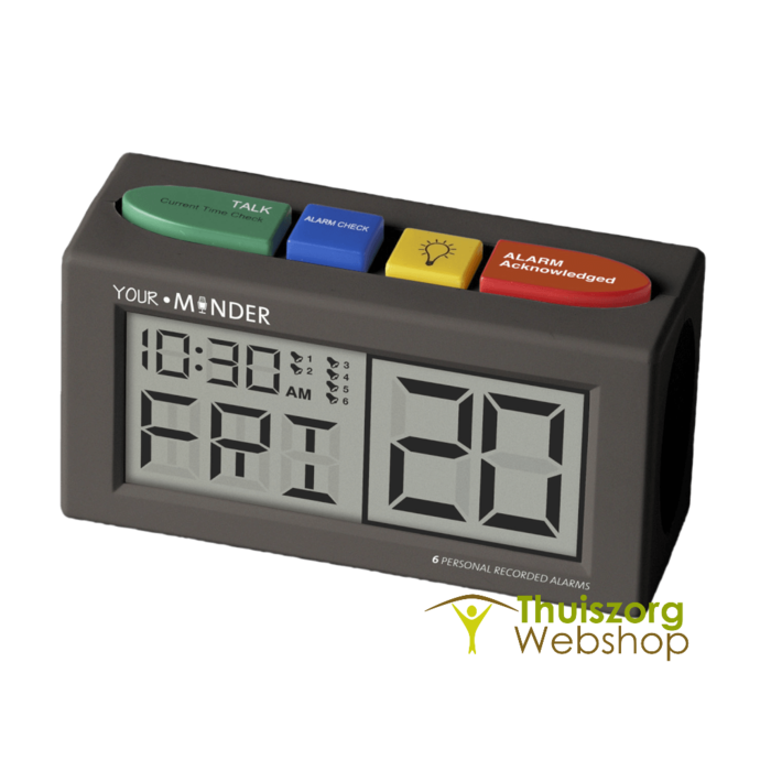 alarm clock with 6 alarms and personal recorded message