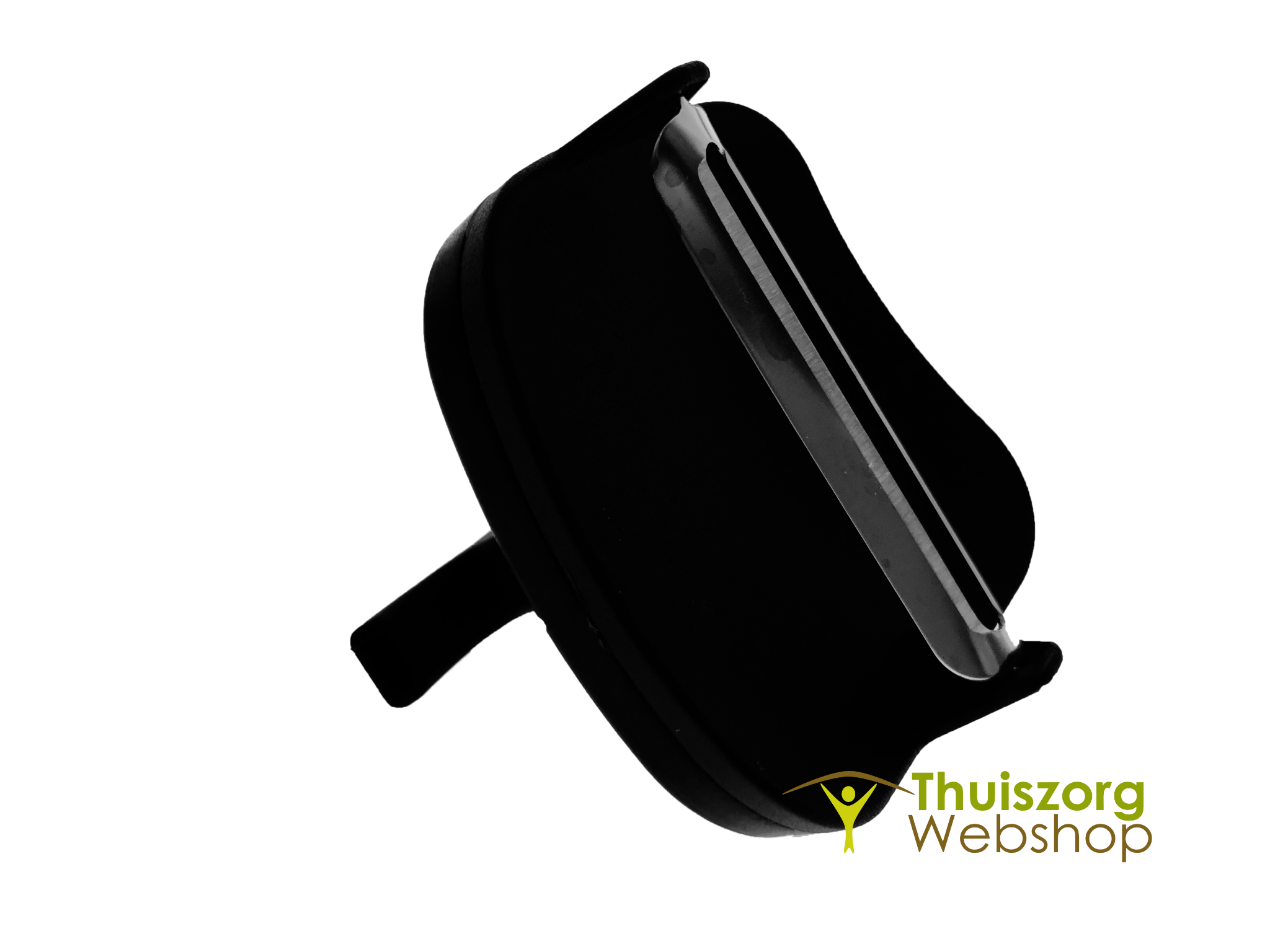 Ergonomic finger-grip peeler with straight or serrated cutting blades