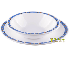 Unbreakable and decorated plate Zootex