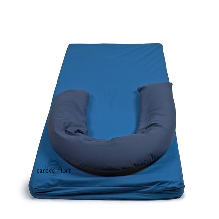 Boomerang cushion in washable fabric