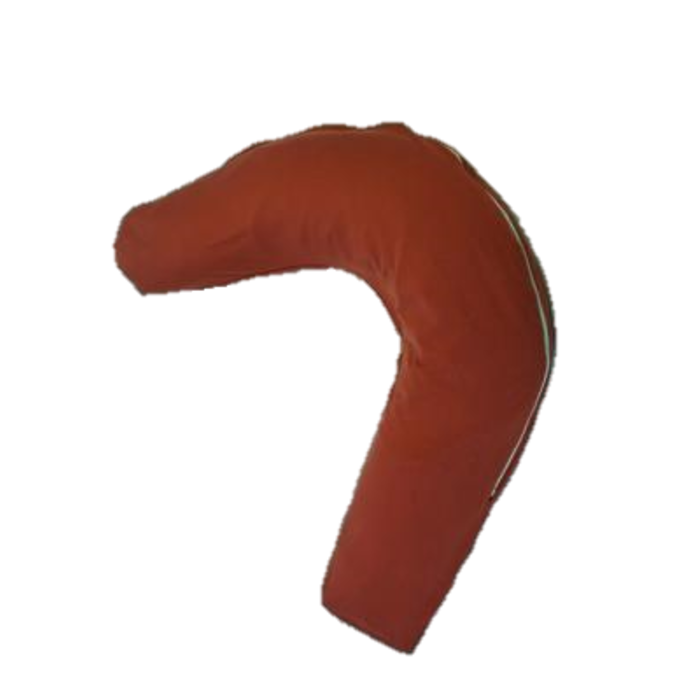Boomerang cushion in washable fabric
