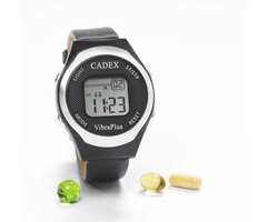 Cadex vibra plus medicine watch with 8 alarms