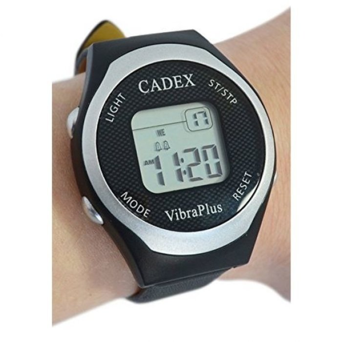 Cadex vibra plus medicine watch with 8 alarms