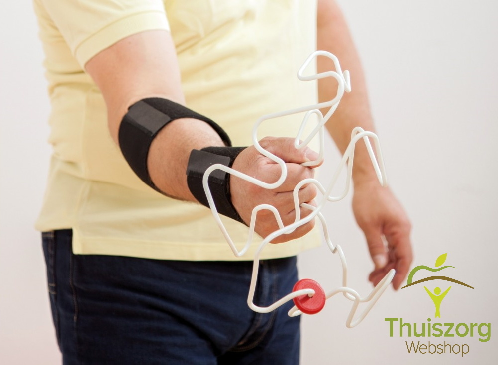 Arm exercise labyrinth with forearm cuff