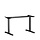 Electric high-low desk, adjustable in width 100-150 cm