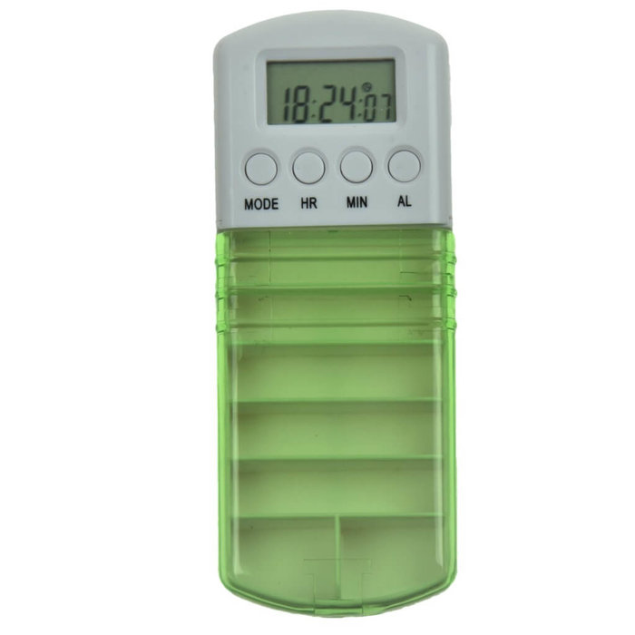 Medicine alarm with 7 vibration and sound alarms