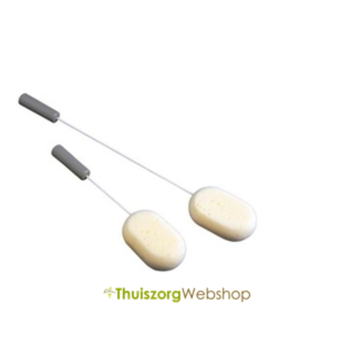 Éponge de bain sur manche métallique pliable