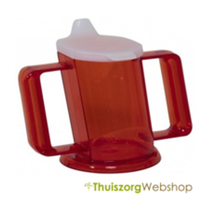 Handycup® slanted cup with 2 drinking spouts