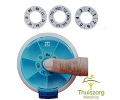 Ronde medicijndoos met handige drukknop - verkrijgbaar in 2 formaten