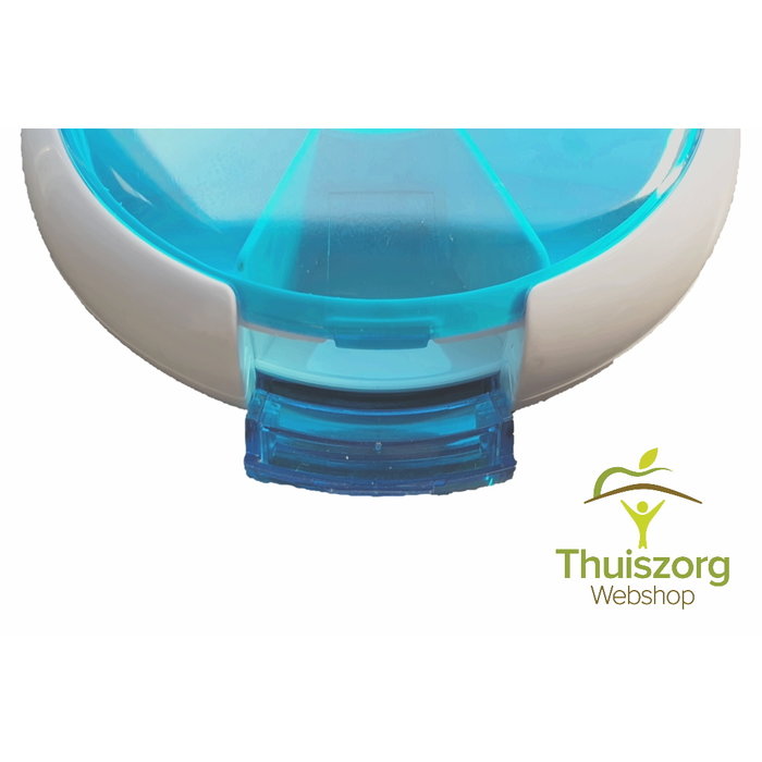 Round medicine box with handy push button - available in 2 sizes