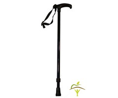 Finna walking stick telescopic, standard black handle